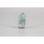 Jadeite pendant, Qing period China.