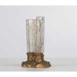 Japanese crystal vase, Baccarat, France, Crystal staircase, late 19th century