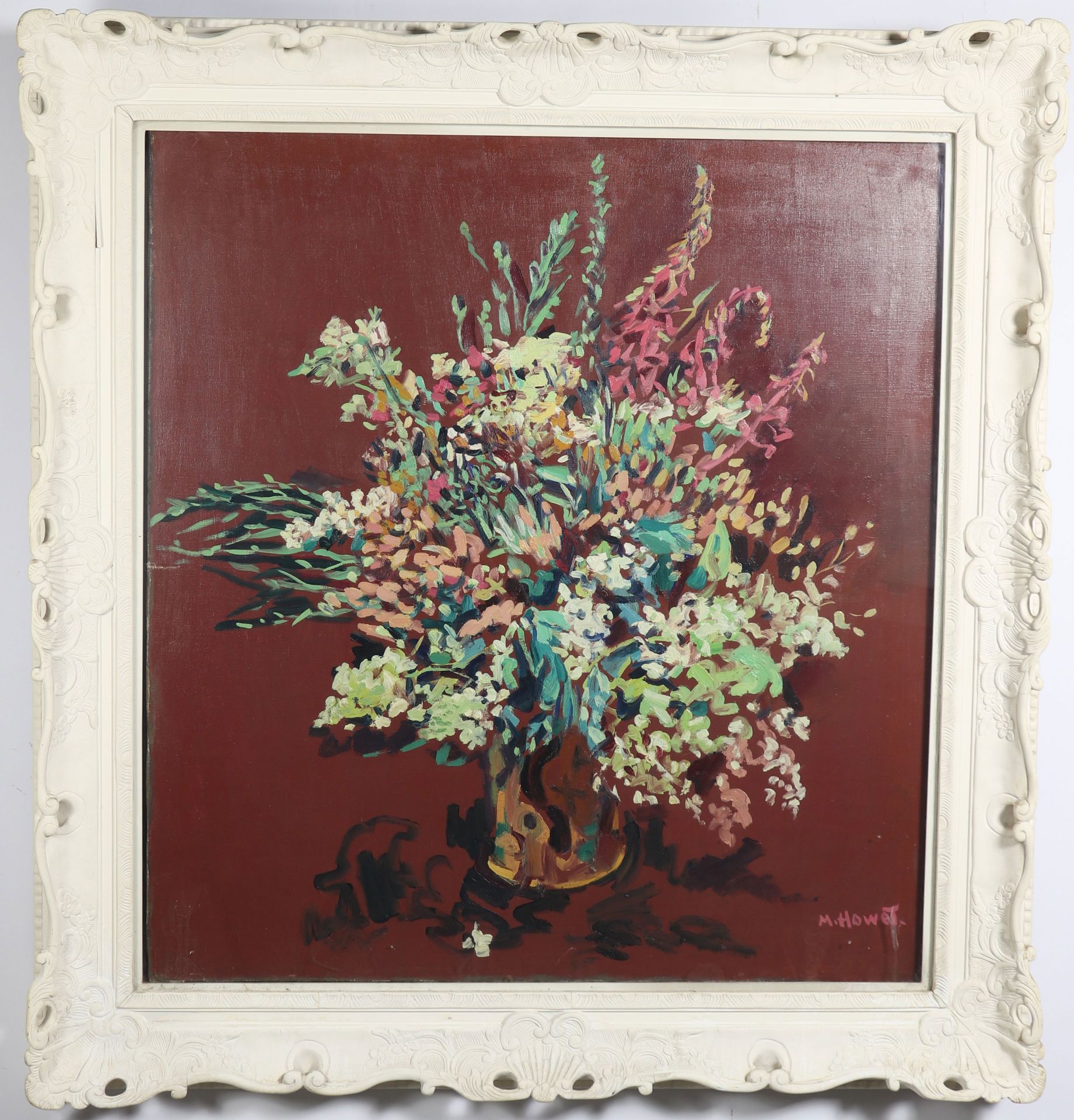 Marie HOWET (1897-1984) Large oil painting"bouquet of flowers" - Image 2 of 2