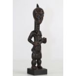 Africa wooden statue dark patina Democratic Republic of Congo 20th