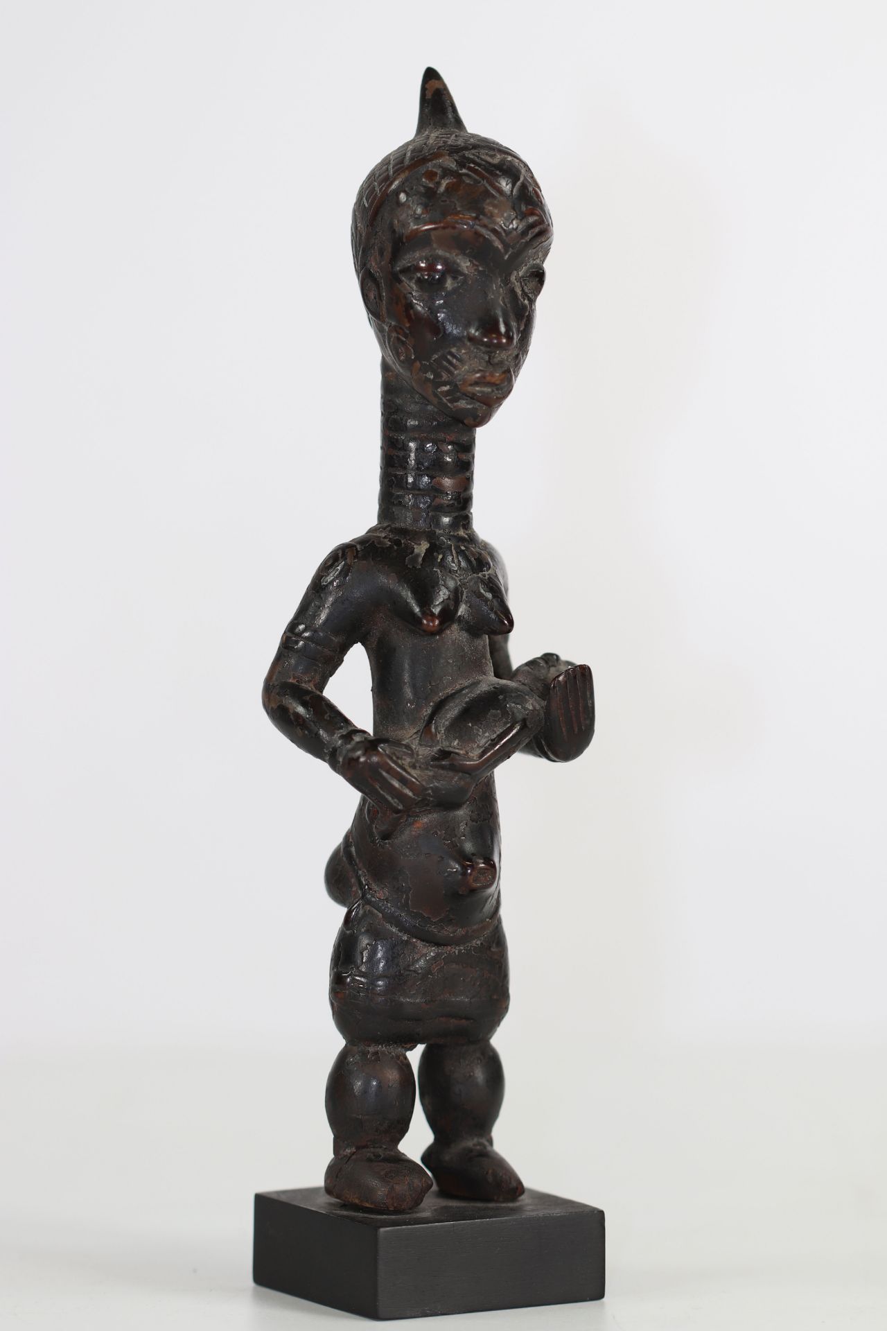 Africa wooden statue dark patina Democratic Republic of Congo 20th