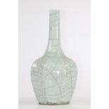 China Qing period crackle celadon porcelain vase