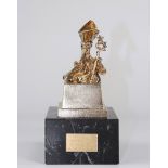 Salvador Dali"Saint Narcissus of the Flies" Proof in gilded bronze with 24 carat fine gold represent