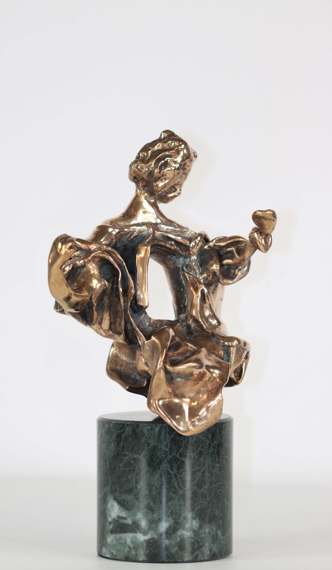 Salvador Dali Madonna of Port Lligat Large bronze with golden patina Hollowed-out"Dali" on the back - Image 2 of 7