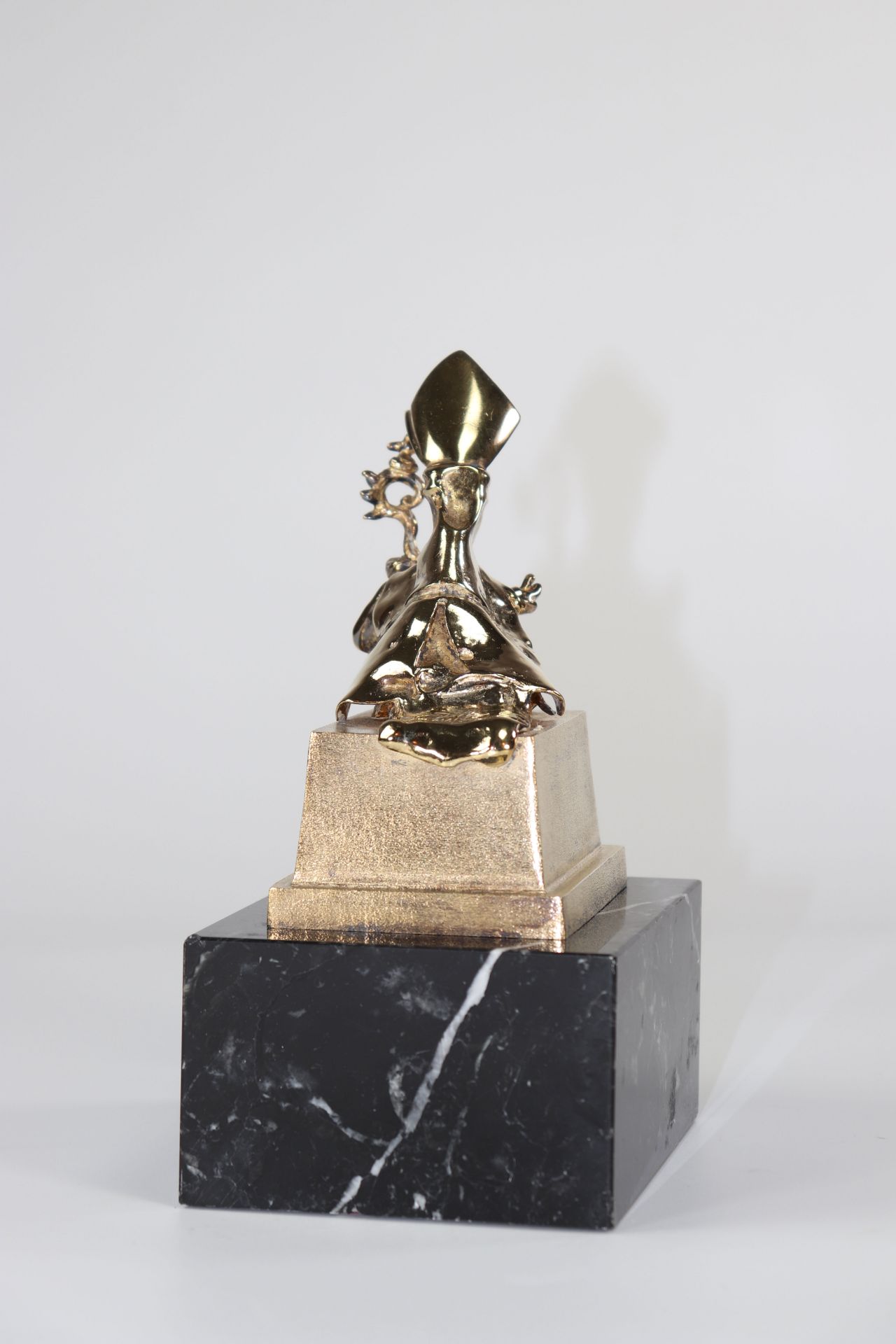 Salvador Dali"Saint Narcissus of the Flies" Proof in gilded bronze with 24 carat fine gold represent - Image 4 of 9
