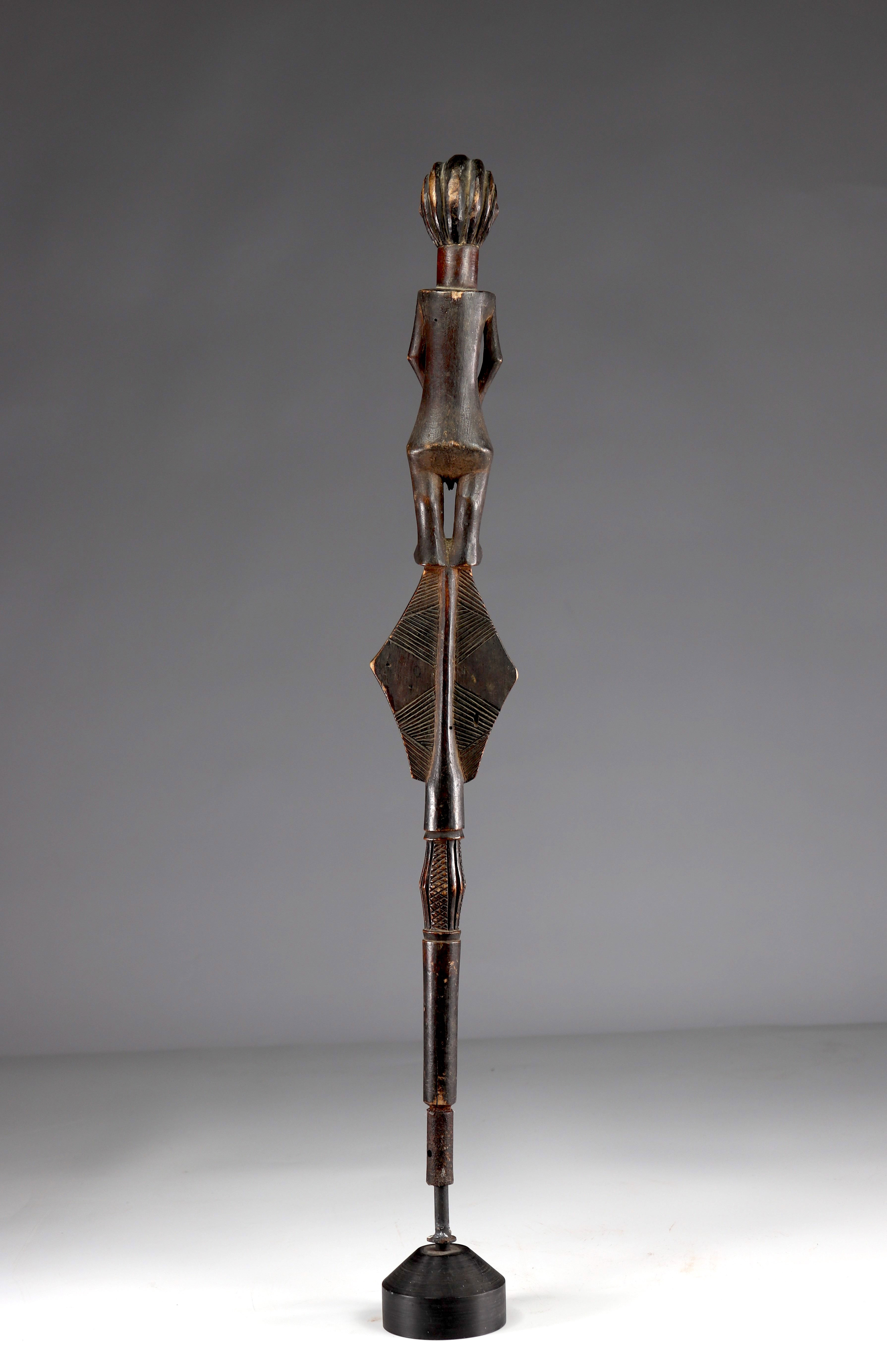 Beautiful and elegant Luba scepter top - beautiful original patina - private collection Belgium - Image 5 of 5