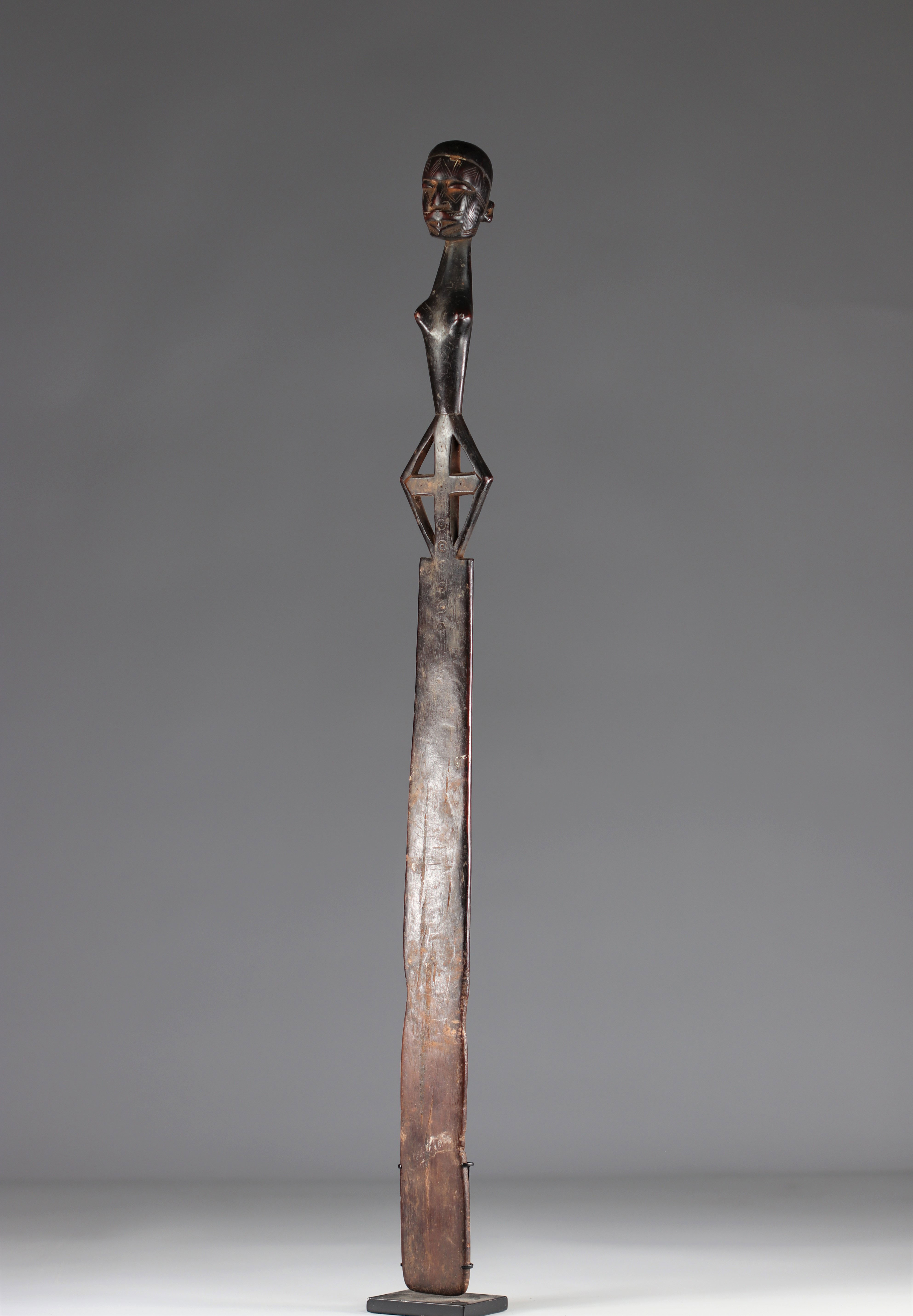 Scepter of dignitary Makonde 20th century - private collection Belgium- Tanzania - Africa - Image 3 of 6
