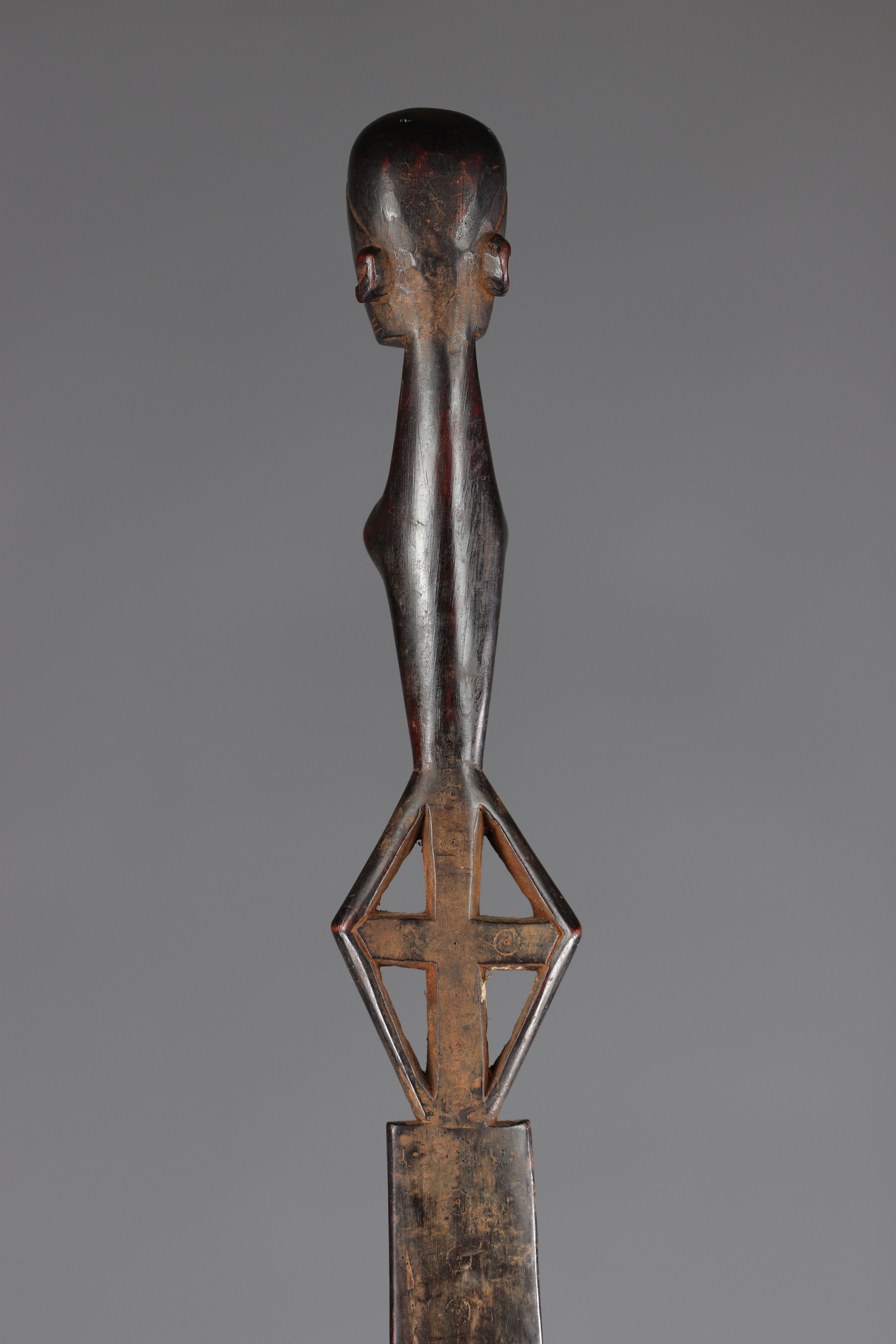 Scepter of dignitary Makonde 20th century - private collection Belgium- Tanzania - Africa - Image 6 of 6