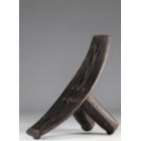 Ndengese Kuba back rest - early 20th century - beautiful patina of use - openwork of subtly sculpted
