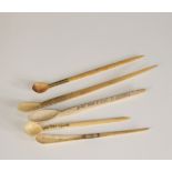 Lot of hairpins - snuff spoons South Africa - early 20th C.