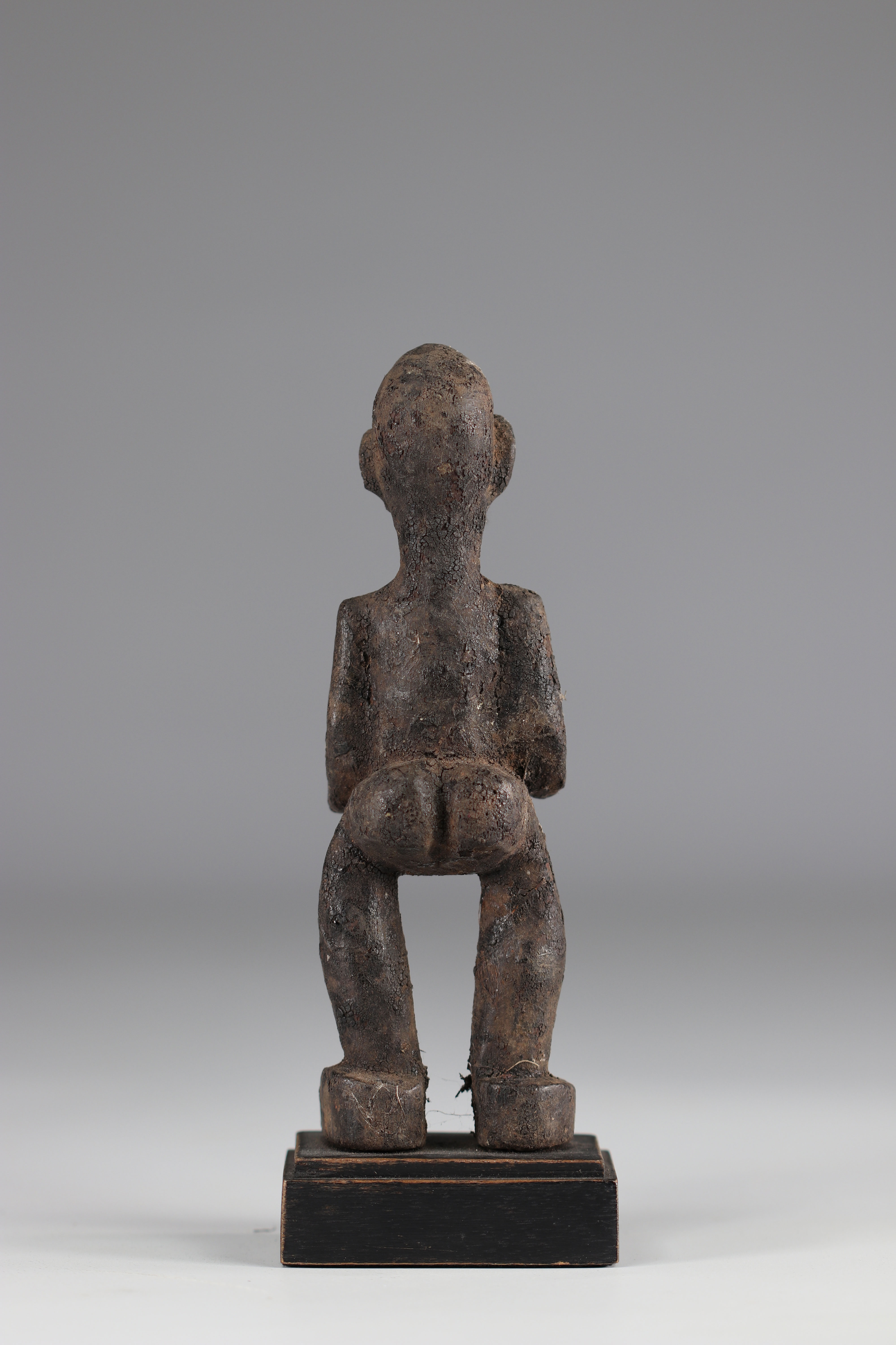 Kassena-Rare statuette and old Kassena statuette (Burkina Faso). Dense wood covered with a thick sac - Image 3 of 4