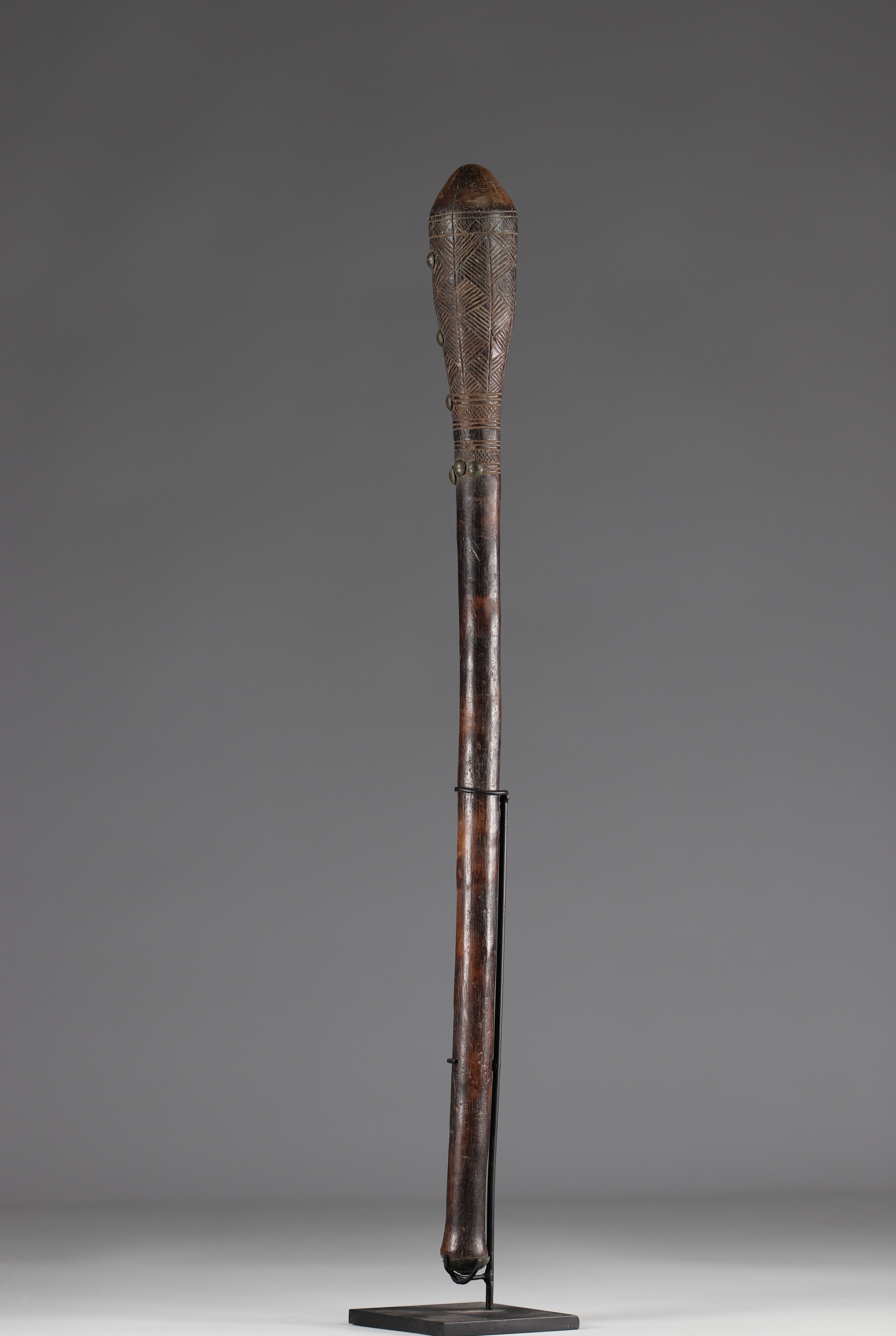 Tchokwe club - coll. private Belgian - early 20th century - DRC - Africa - Image 3 of 3