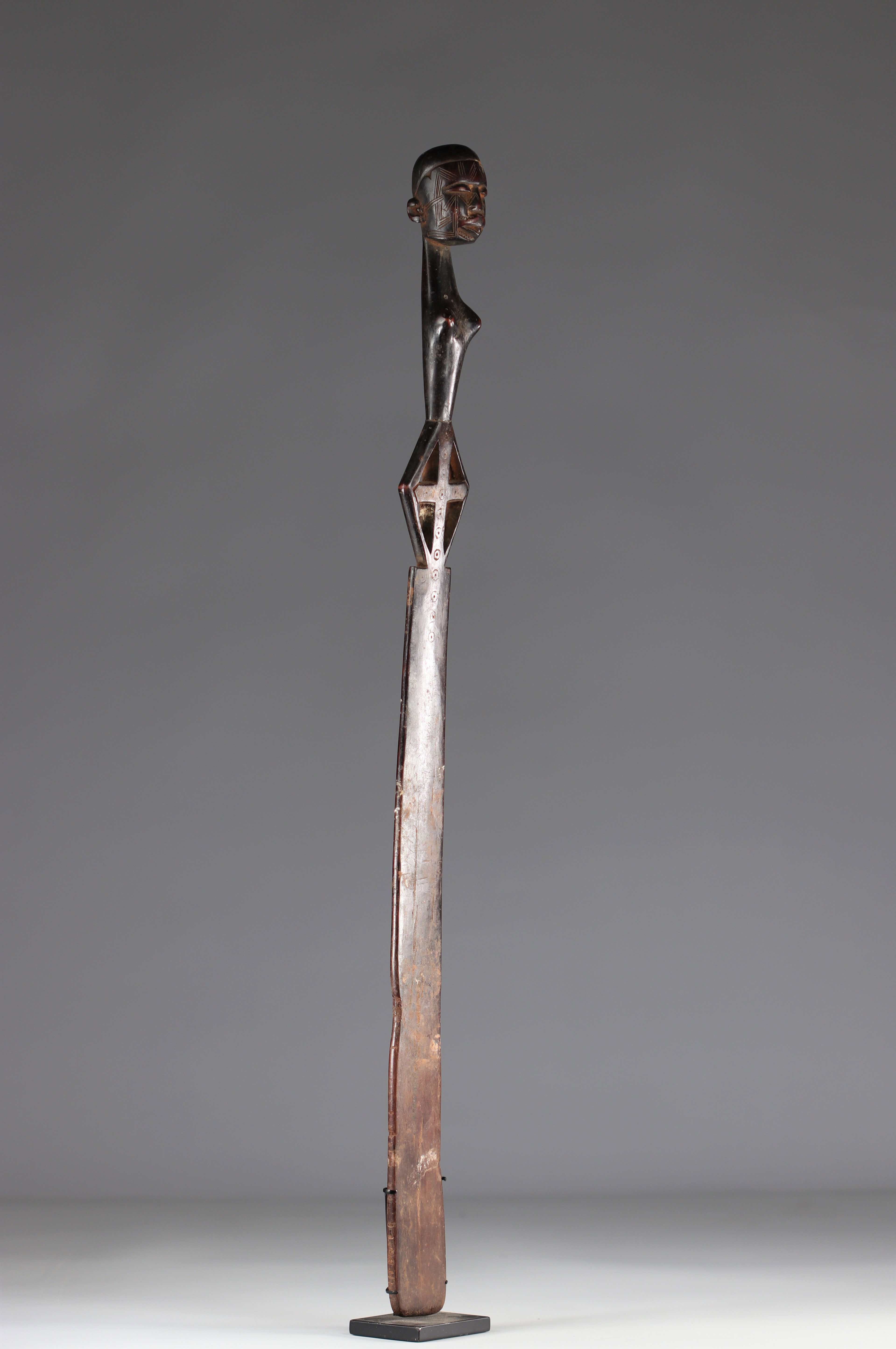 Scepter of dignitary Makonde 20th century - private collection Belgium- Tanzania - Africa - Image 2 of 6