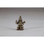 Asia buddha in gilded bronze