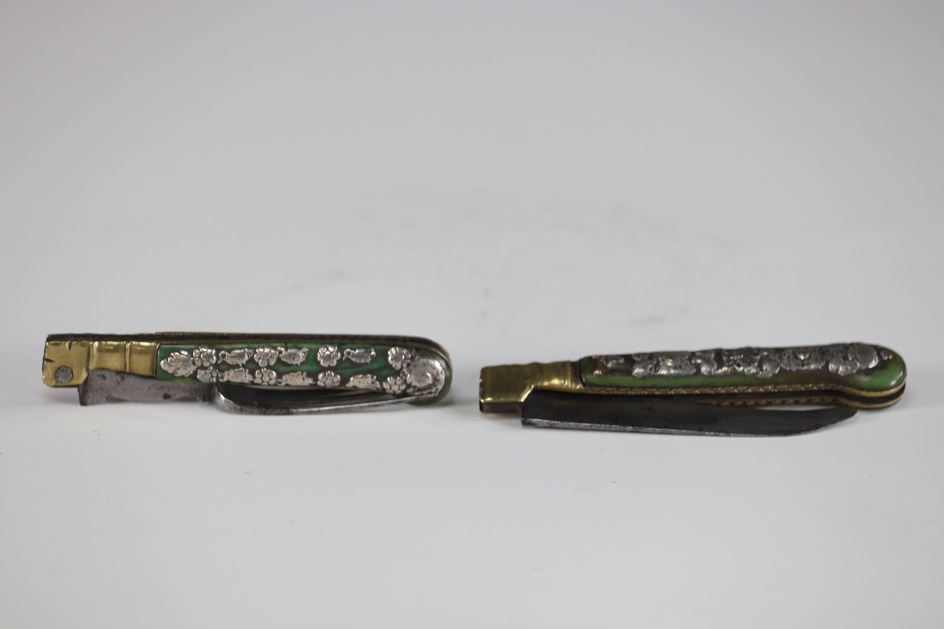 Pair of richly decorated 17th century cutlery - Image 3 of 4