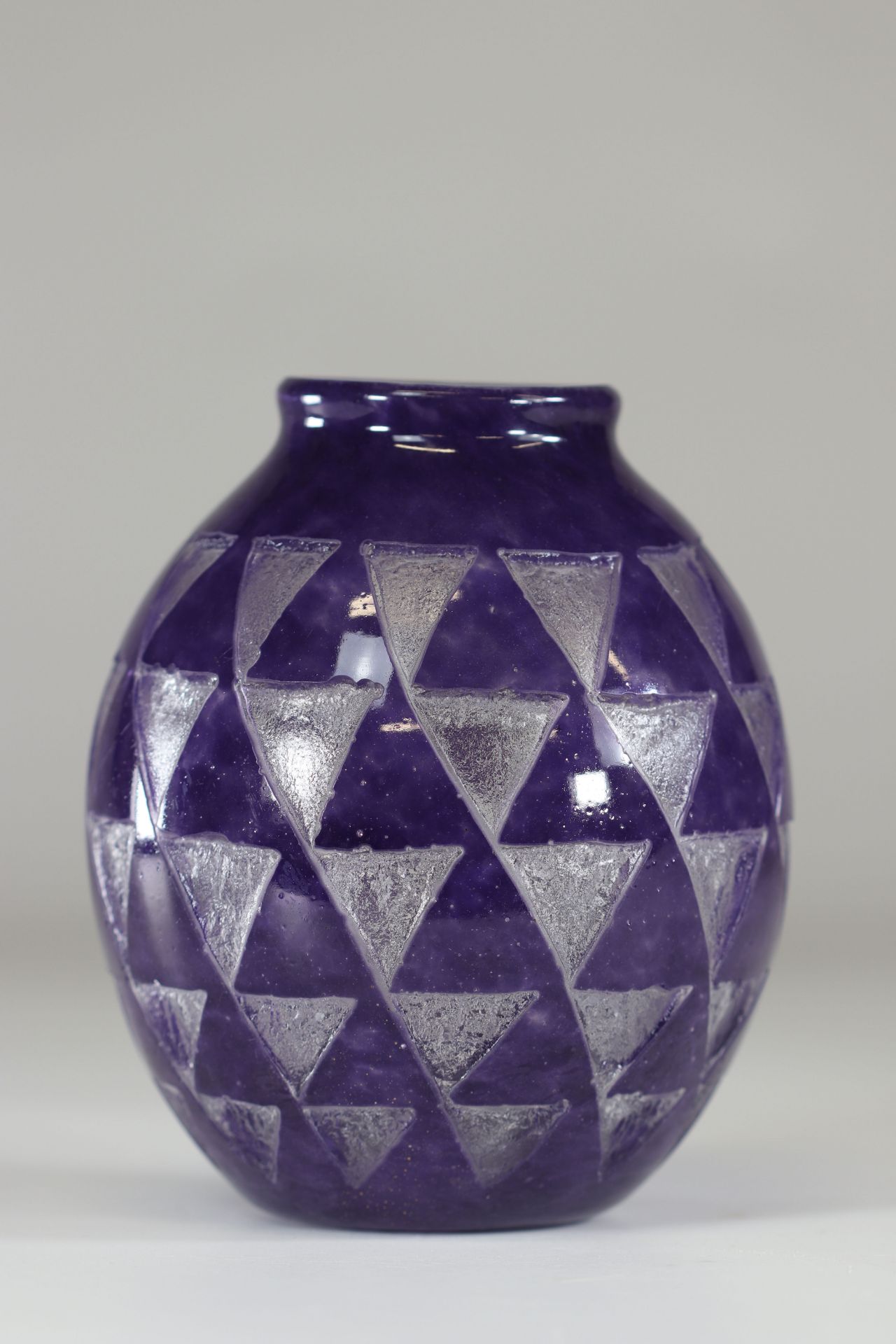 Degue Art Deco vase "geometric decoration" - Image 3 of 4