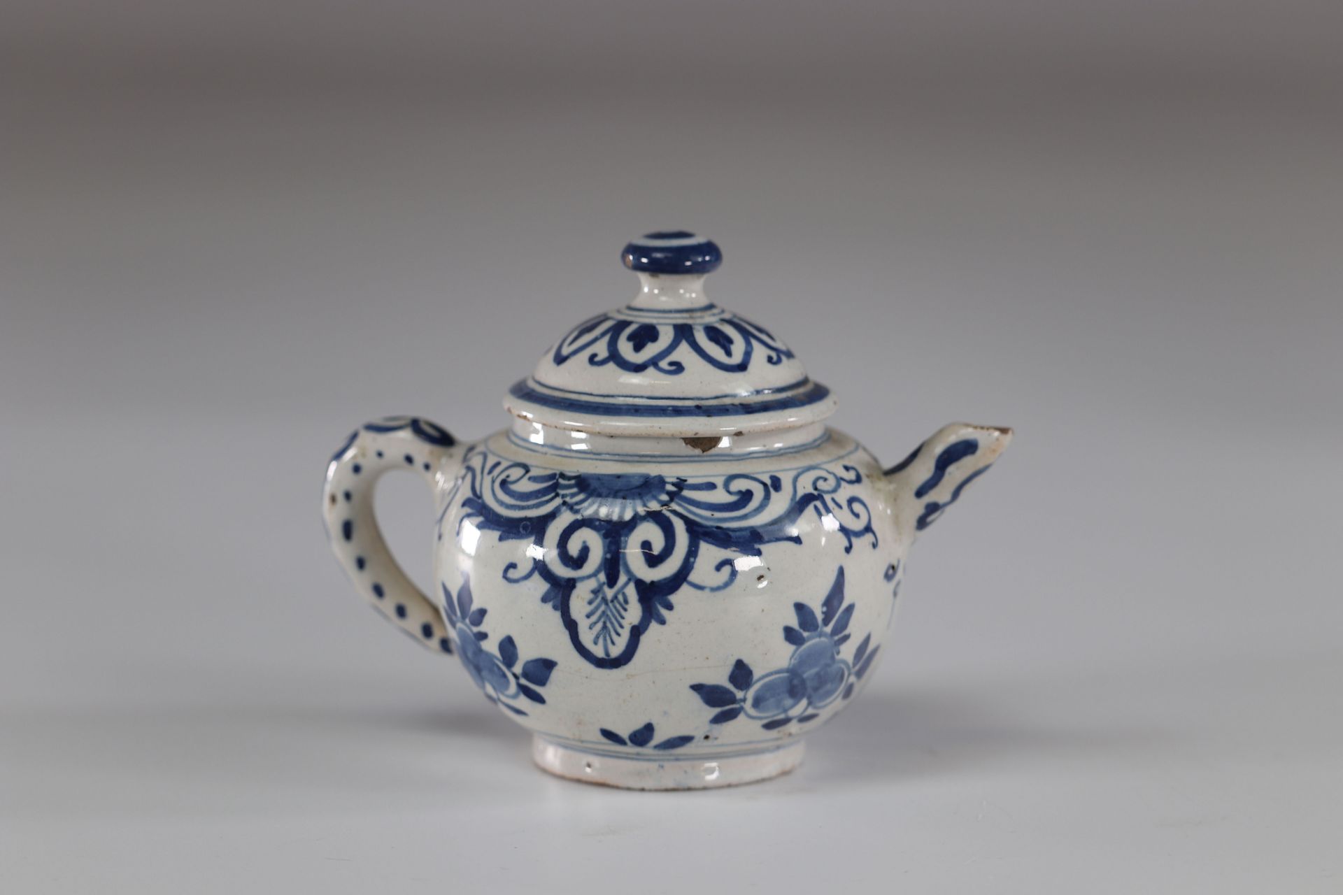 China blue white porcelain teapot - Image 3 of 4