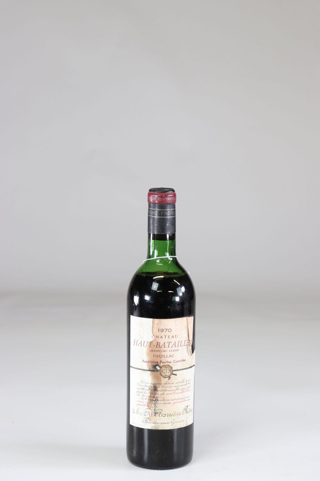 1 bottle - 75cl red wine - chateau haut aiguille 1970