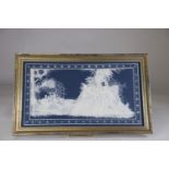 Villeroy & Boch plaque decorated with a beautiful romantic scene