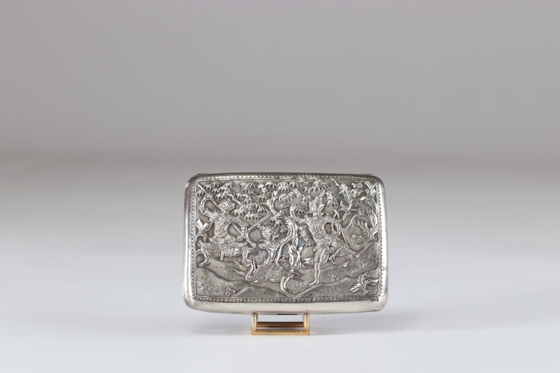 Thailand silver box early 20th century