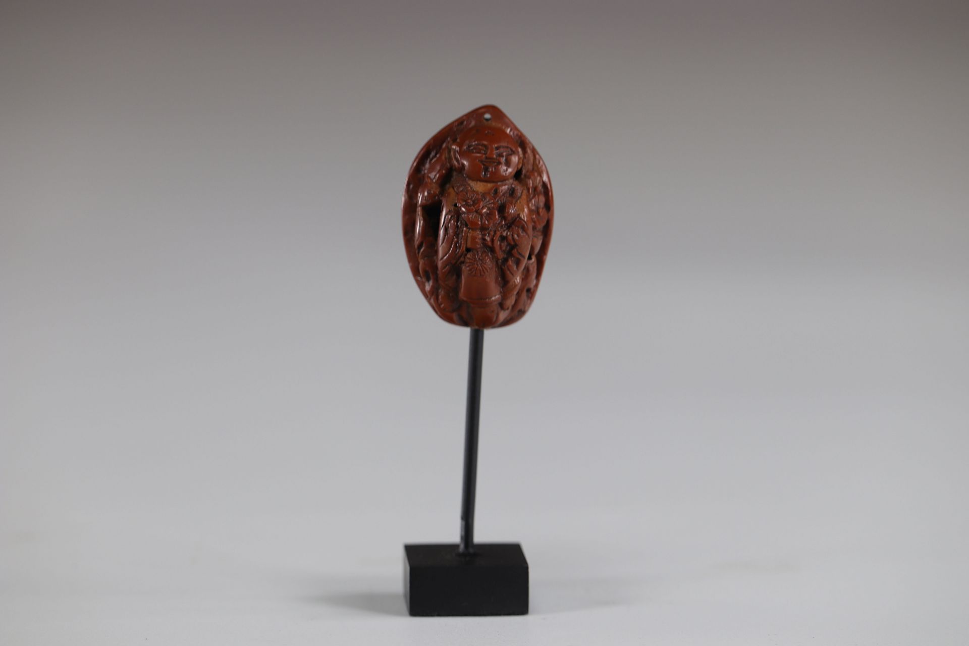 19th carved walnut - Image 2 of 2