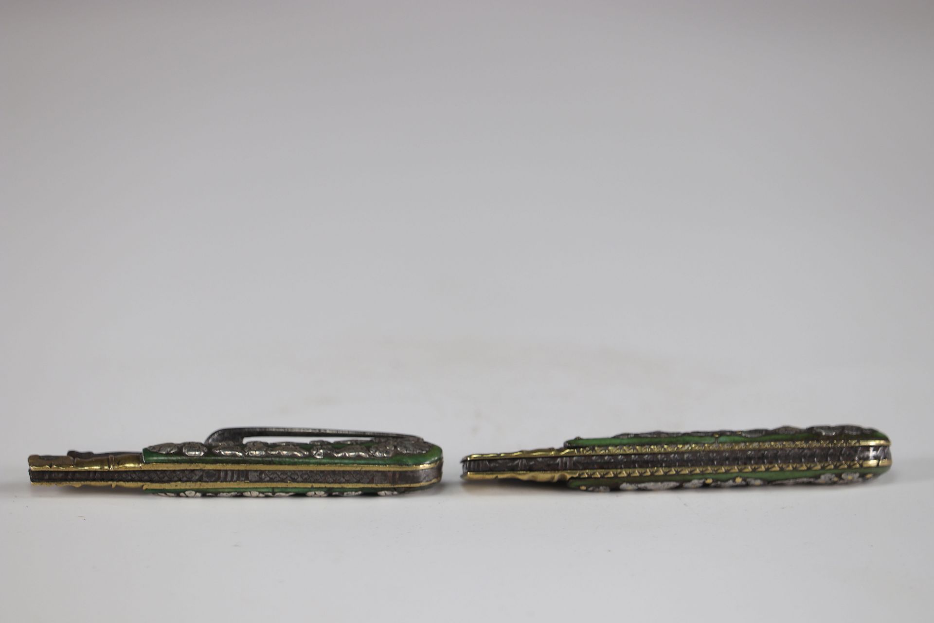 Pair of richly decorated 17th century cutlery - Image 4 of 4