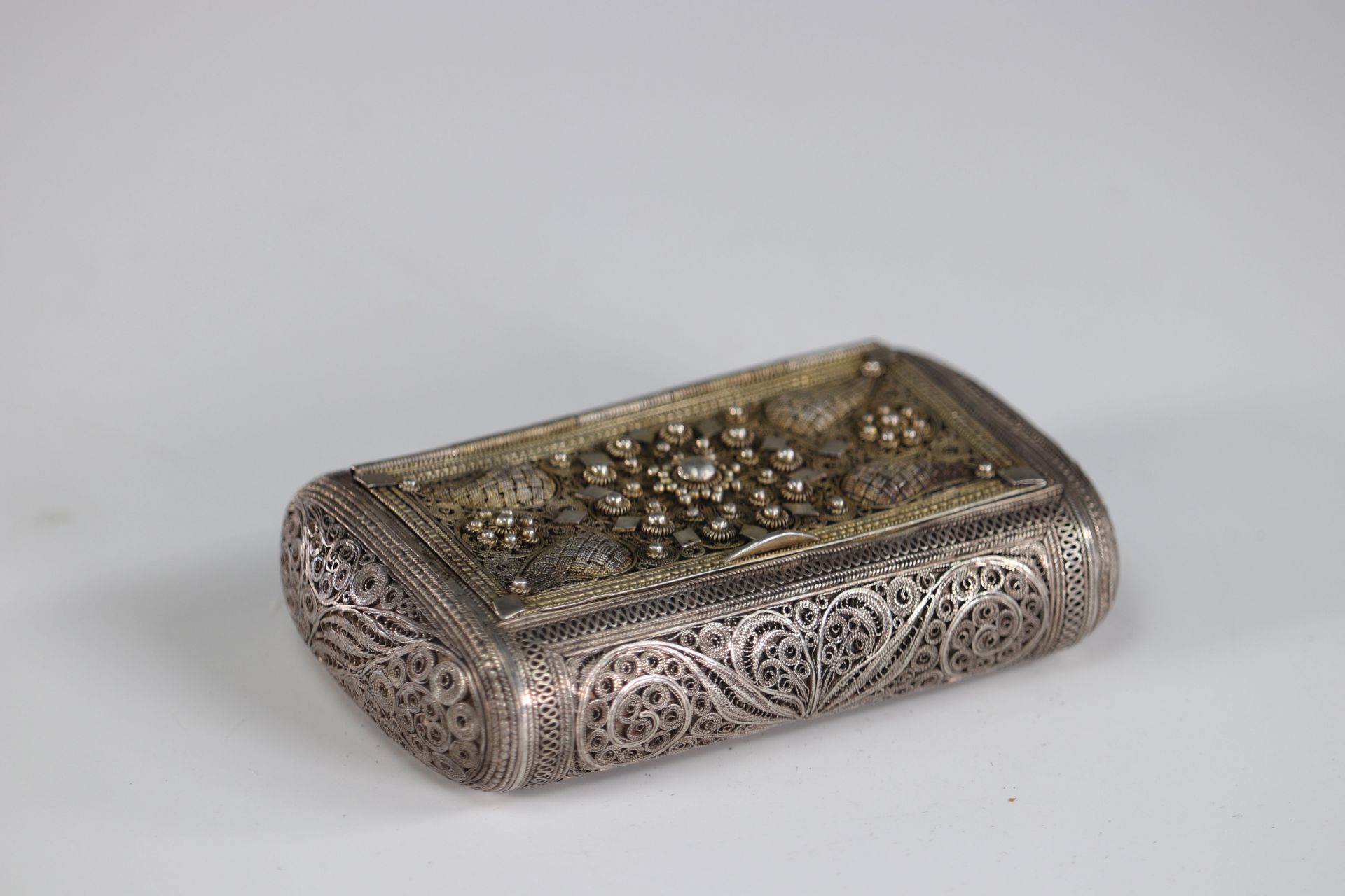 filigree silver box circa 1900