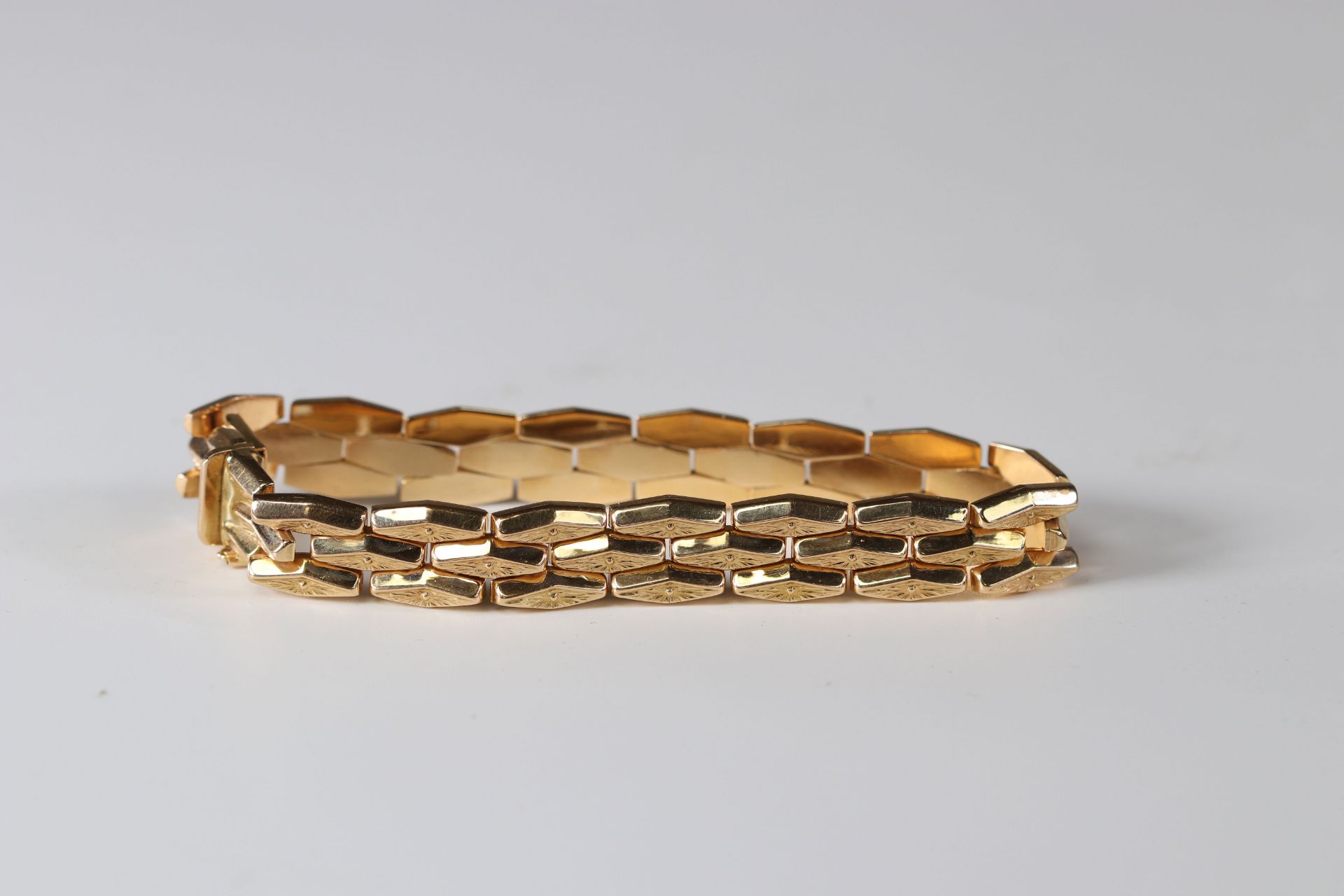 750 hallmark gold bracelet (26.4 grams) - Bild 2 aus 2