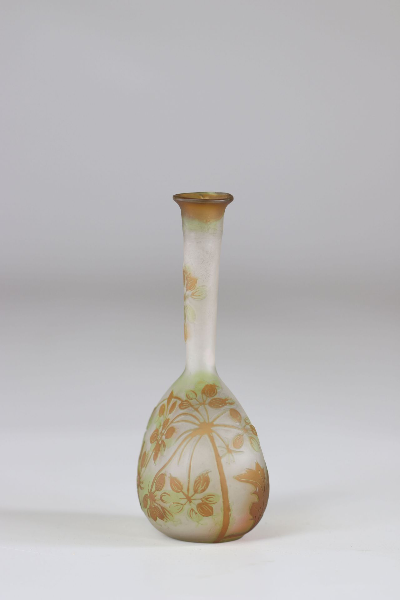 Emile Galle vase cleared with acid "flower decoration" - Image 2 of 4