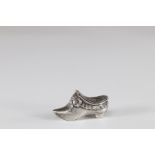 Louis XV silver shoe-shaped box