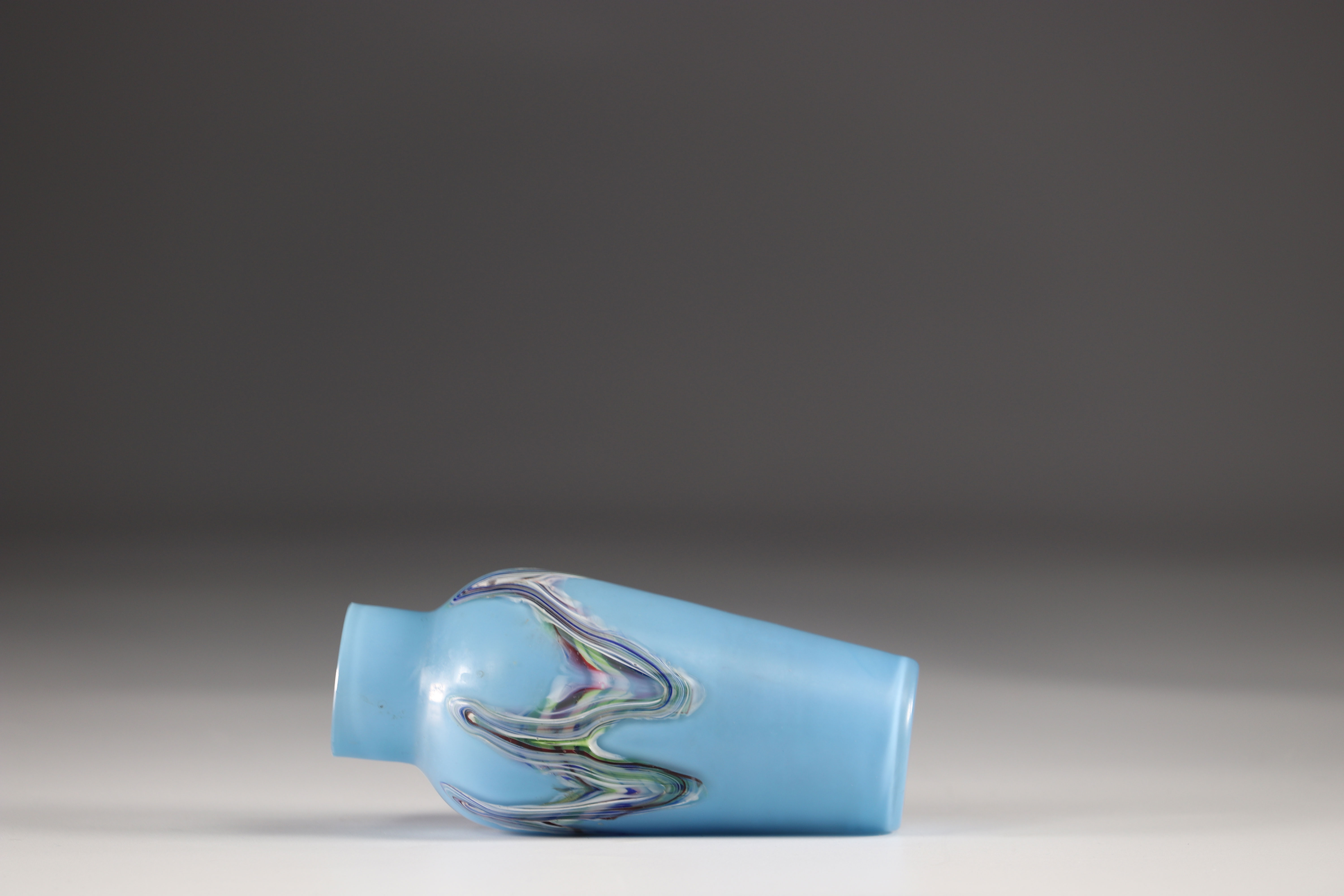 Opaline vase bursts of color 20th - Image 3 of 3