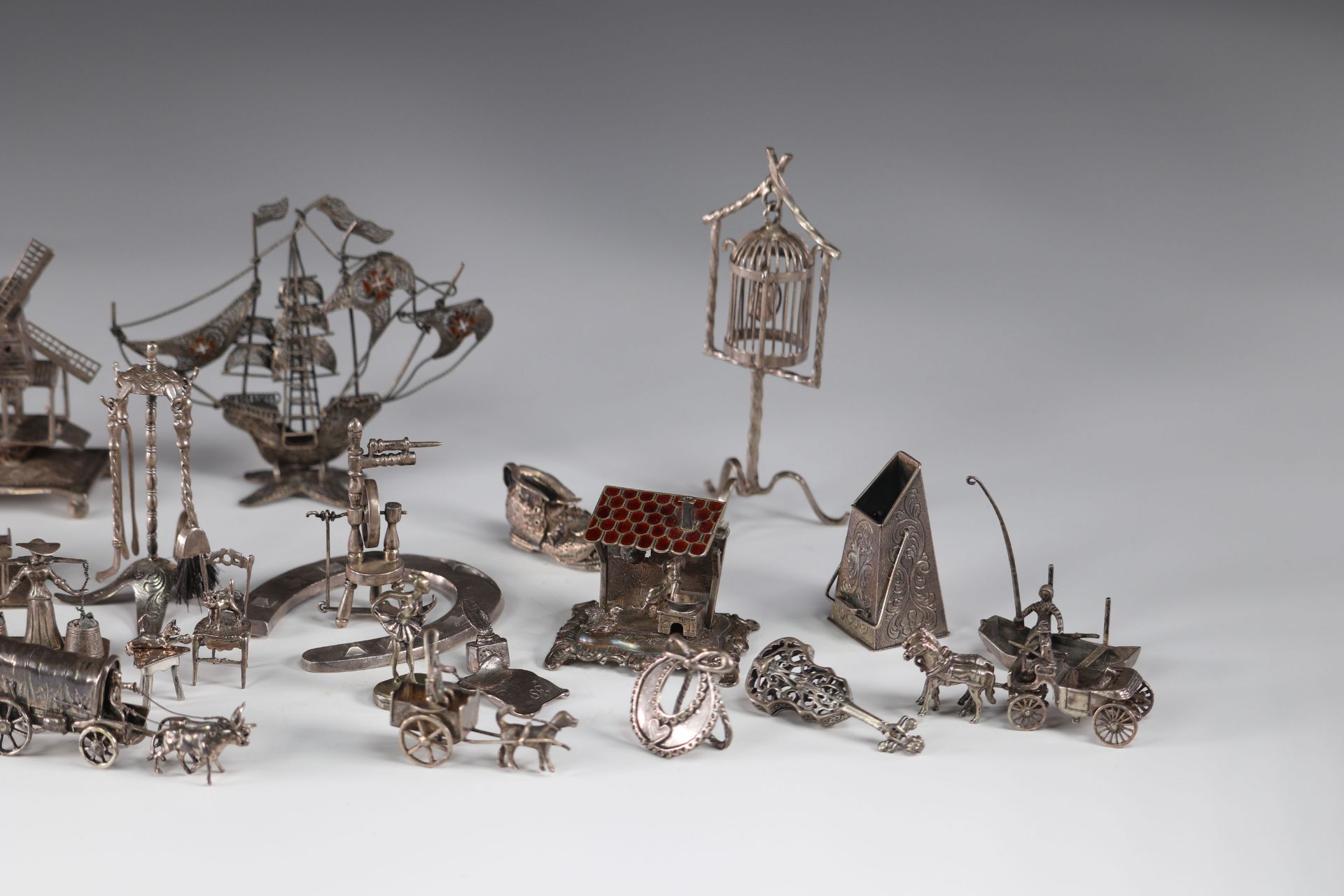 Large batch of miniature silverware - Image 3 of 5