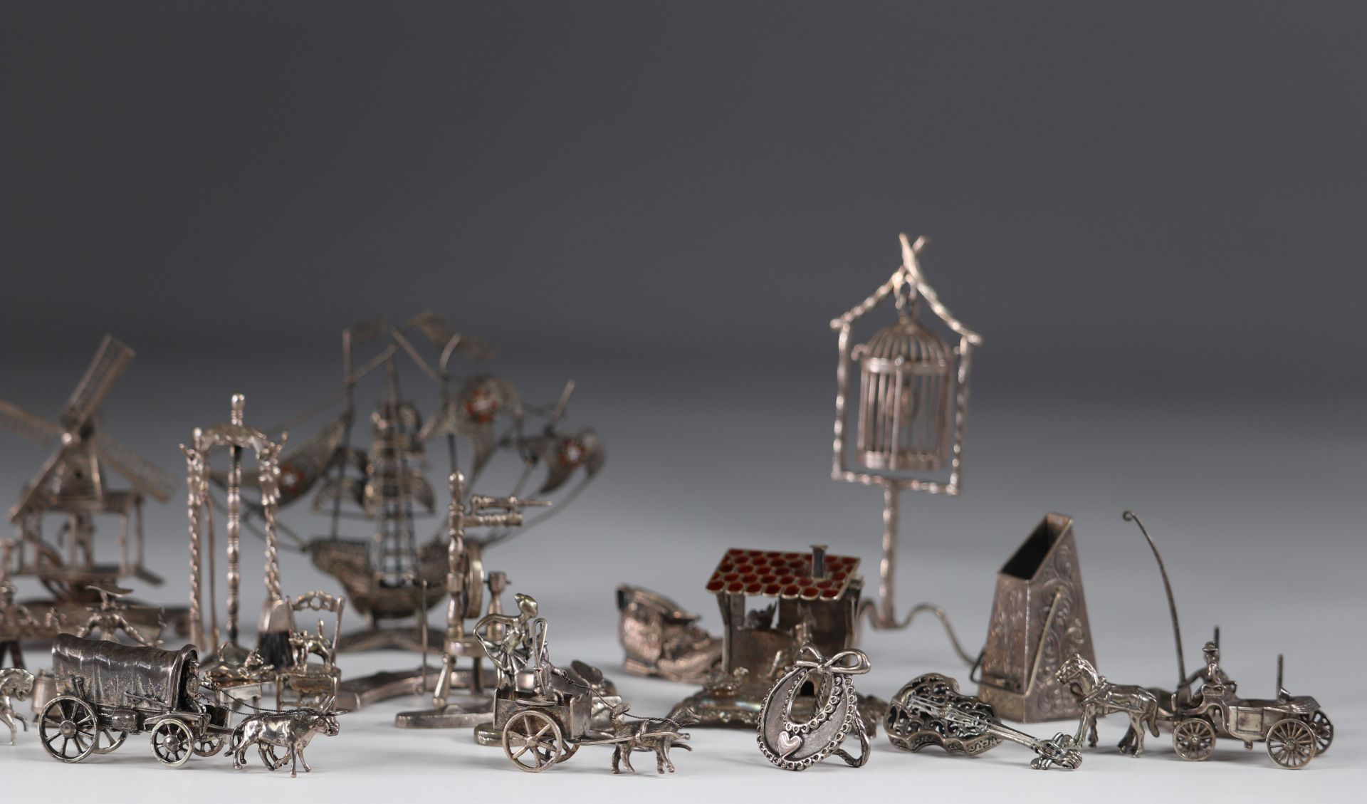 Large batch of miniature silverware - Image 4 of 5