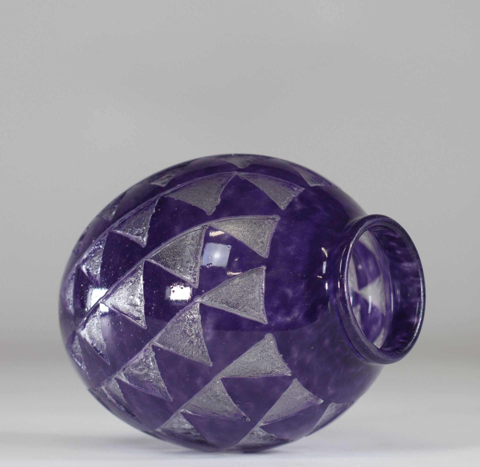 Degue Art Deco vase "geometric decoration" - Image 4 of 4