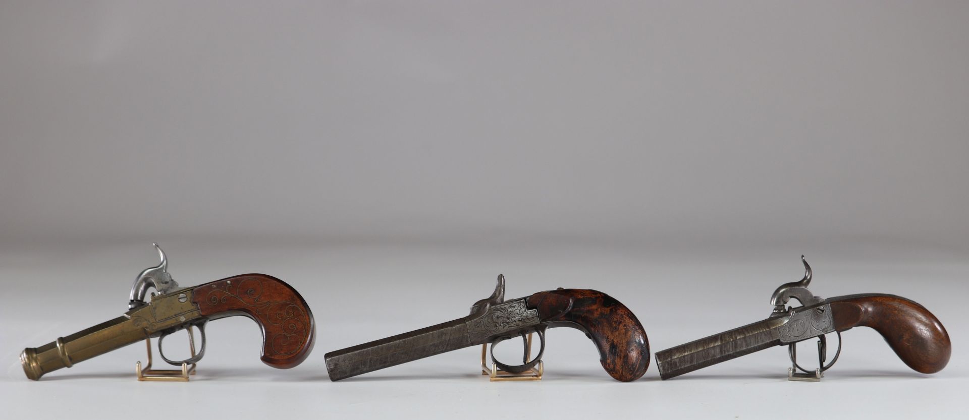 Old pistols set of 3