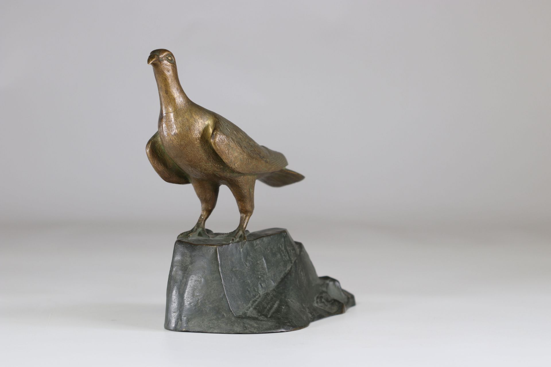 Bronze pigeon 1900 signature - Image 2 of 3