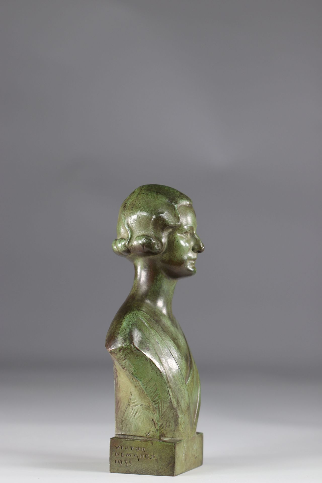 Victor DEMANET (1895-1964) Queen Elisabeth of Belgium bronze sculpture - Image 2 of 4