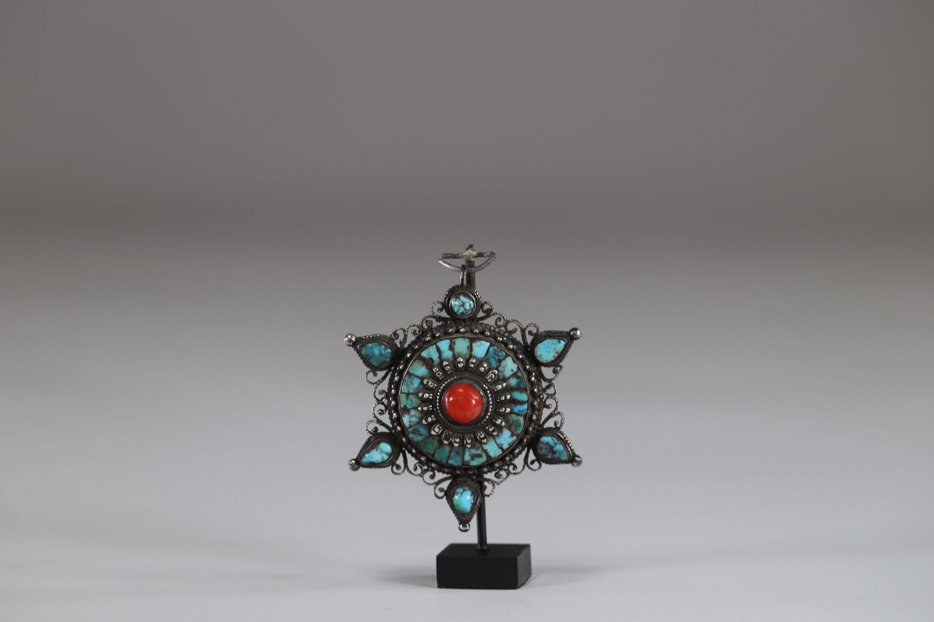 Tibetan coral and turquoise jewelry