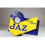 Jaz enamel sign "precision alarm clock"