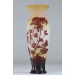 Emile Galle vase cleared with acid "flowers of Manons"