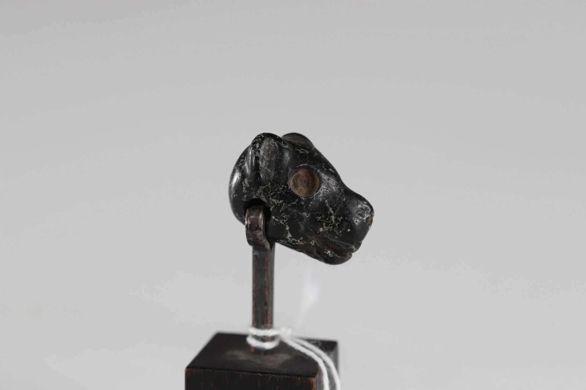 Probably Pre Colombian carved dog head - Image 2 of 3