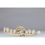 Ivory carved township