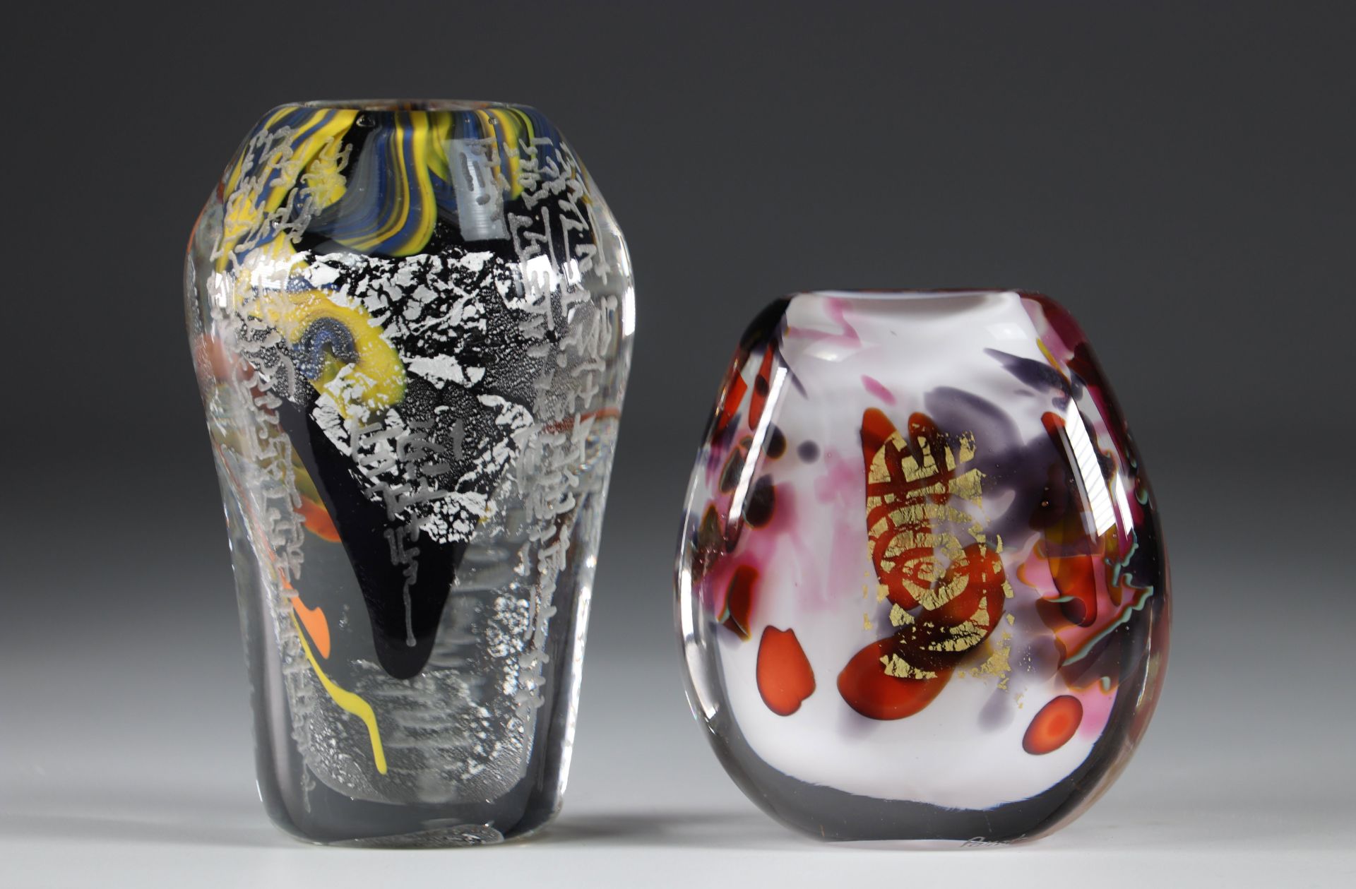 Maxence Parot - Lot of 2 Asian style vases - Bild 2 aus 3