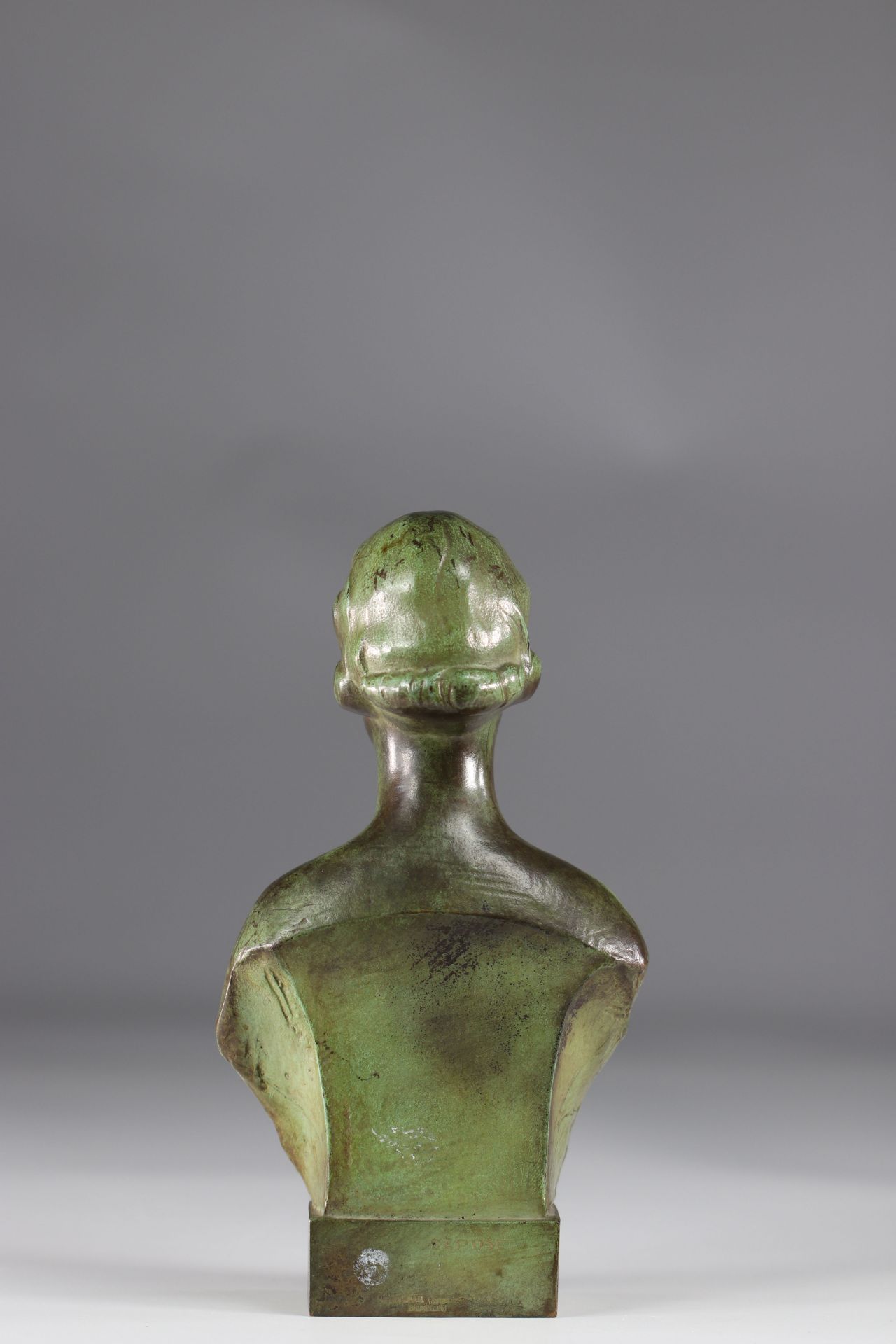 Victor DEMANET (1895-1964) Queen Elisabeth of Belgium bronze sculpture - Image 3 of 4