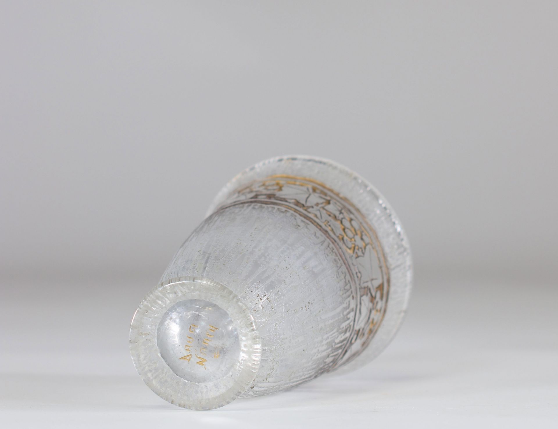 Daum Nancy frosted vase 1930 - Image 5 of 5