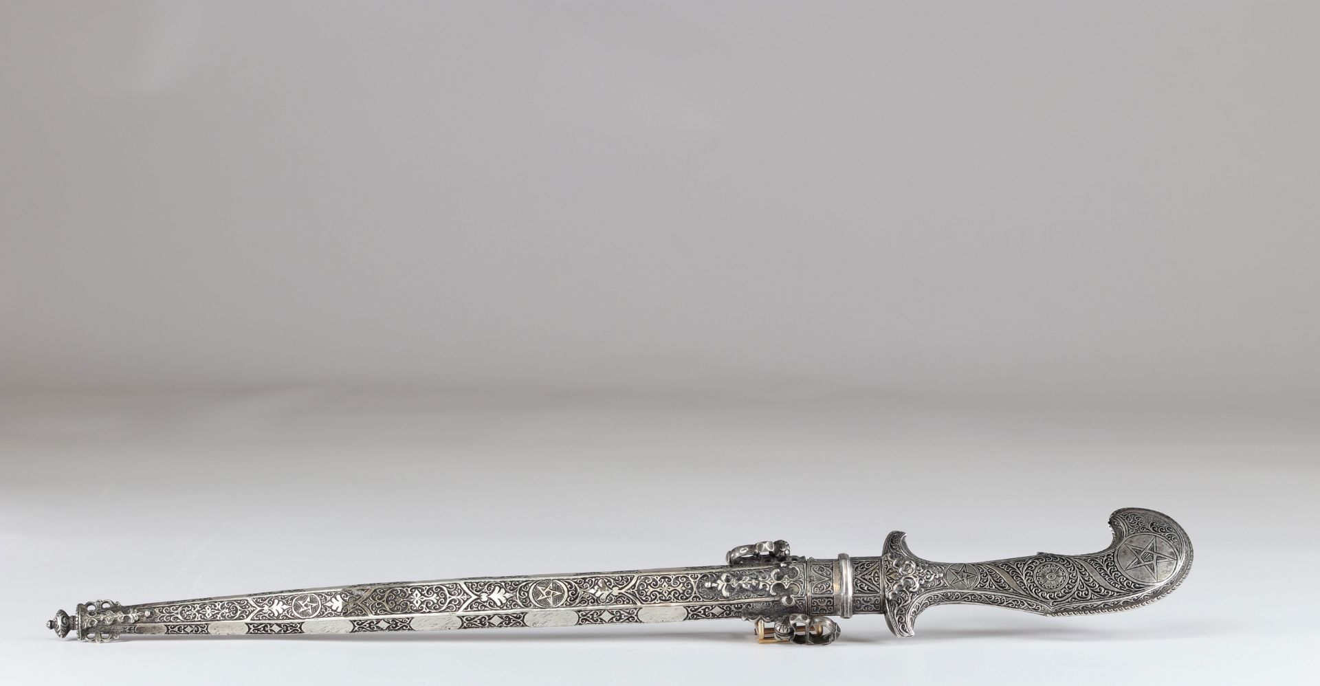 Large Ottoman Silver Dagger