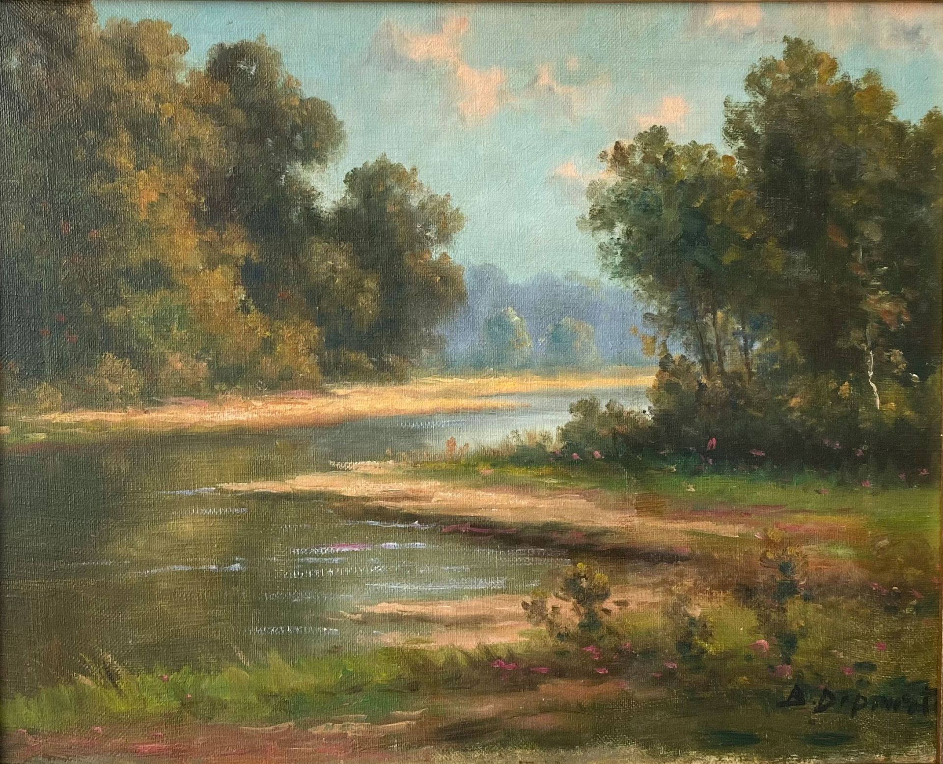 B. DEPOORTER (XIX-XX) oil on canvas "landscape"