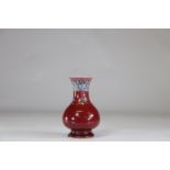 China ox blood vase