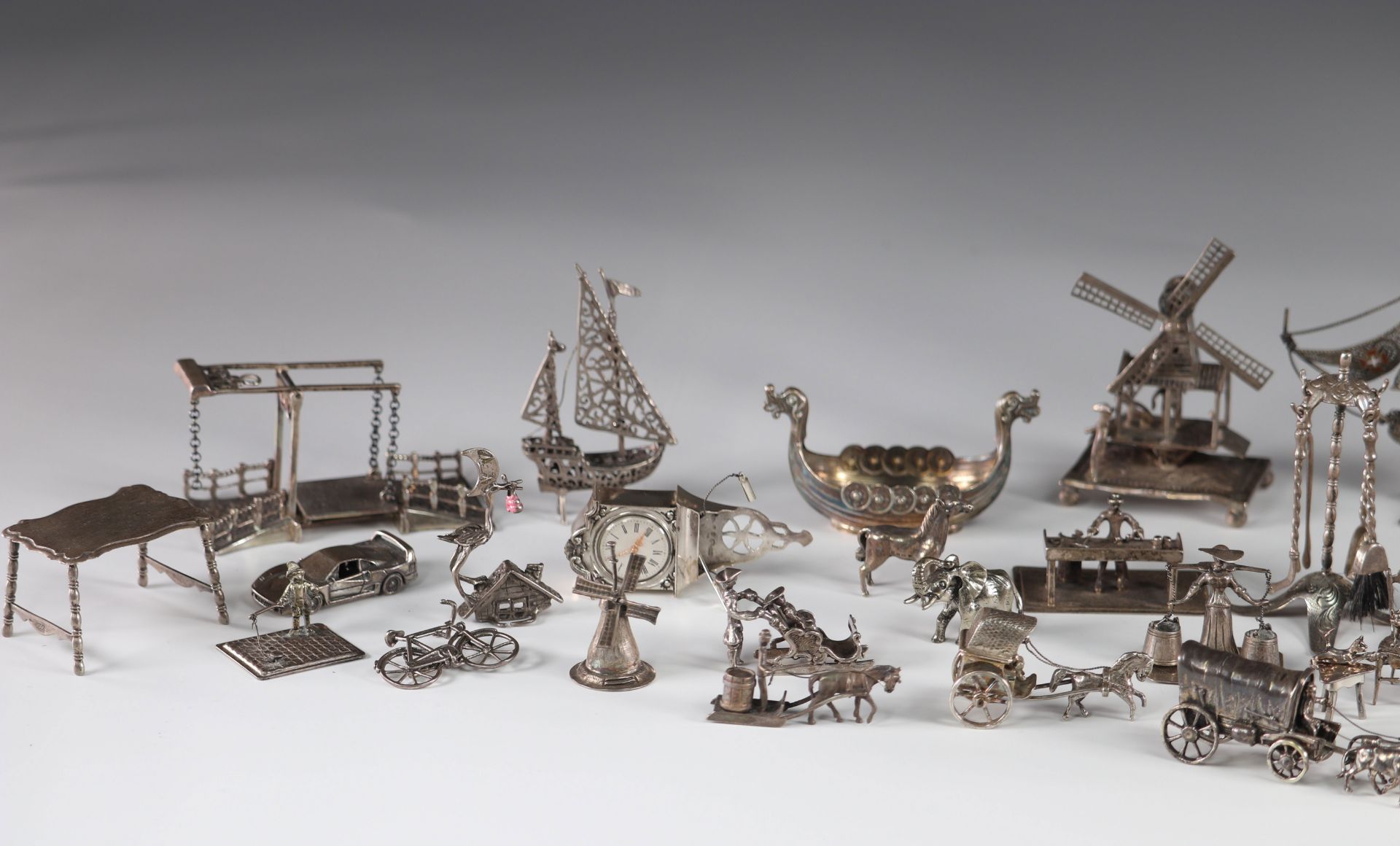 Large batch of miniature silverware - Image 2 of 5