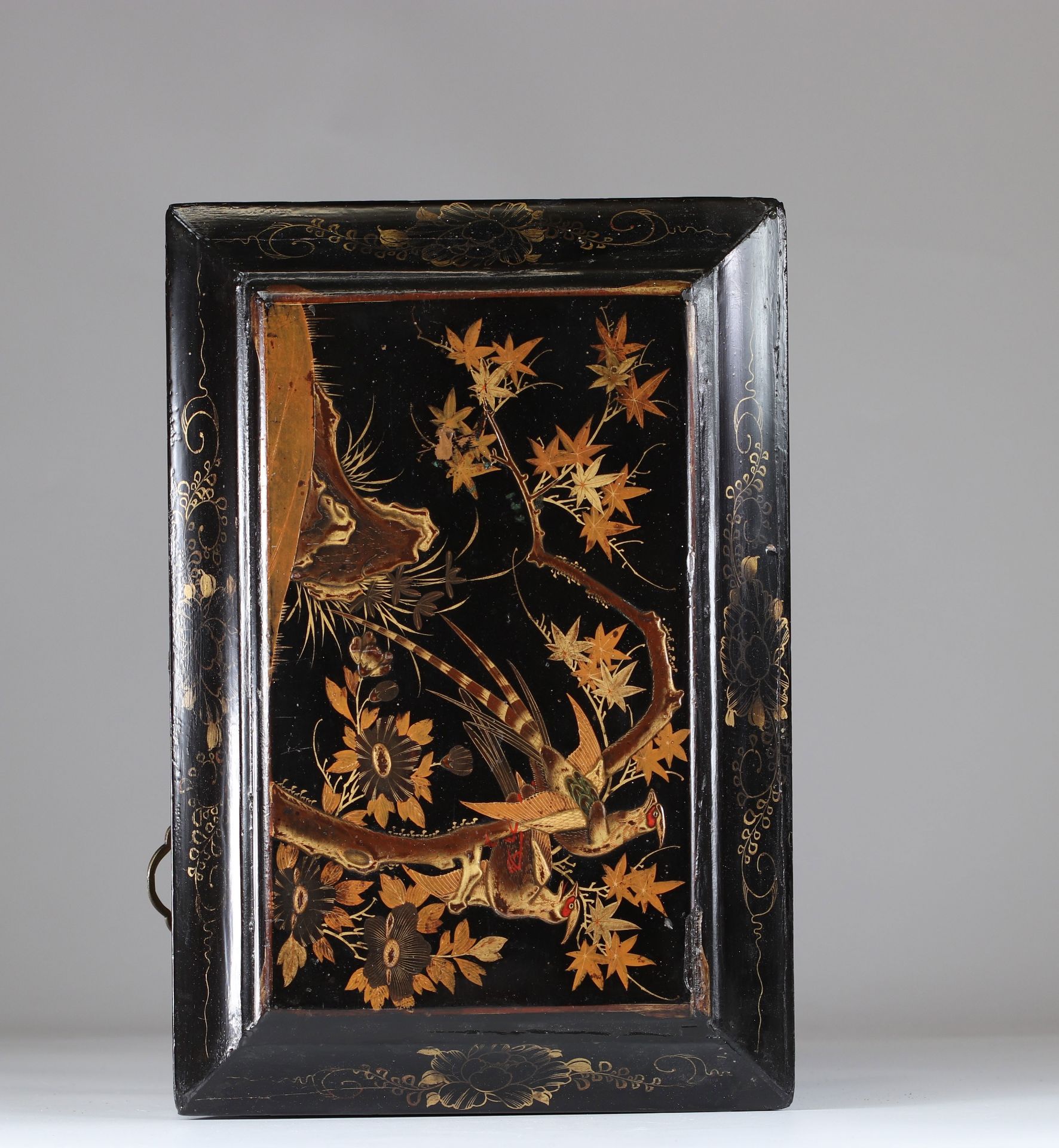 Japanese lacquer box - Image 2 of 2